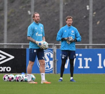Ralf Fährmann und Frederik Rönnow