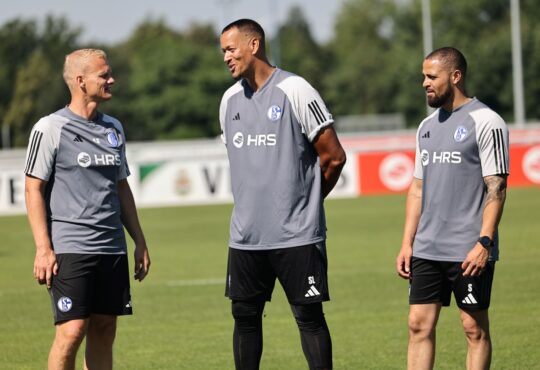 Karel Geraerts, Stephan Loboue und Sidney Sam