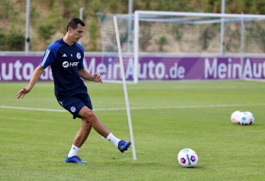 Ron Schallenberg im Training im Parkstadion.
