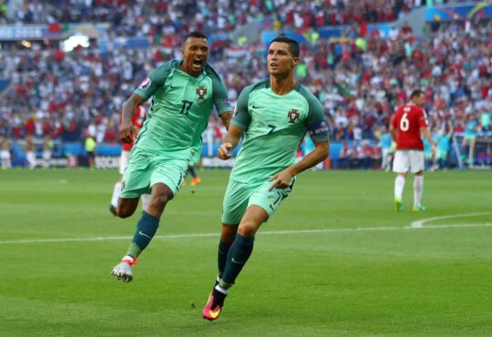 Nani und Cristiano Ronaldo