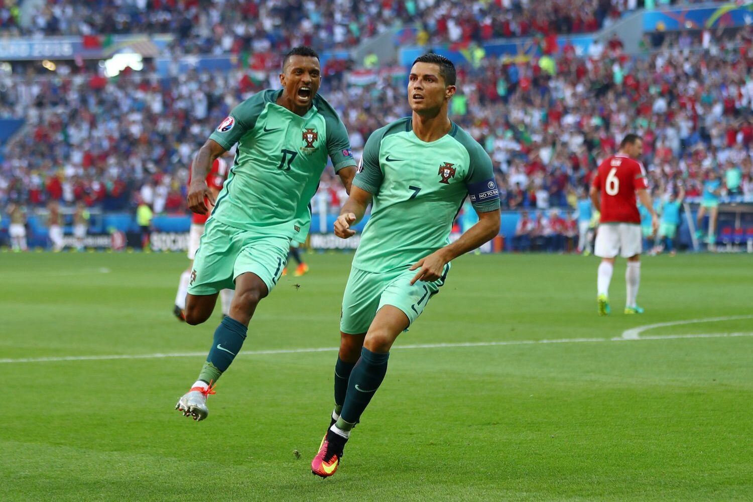 Nani und Cristiano Ronaldo