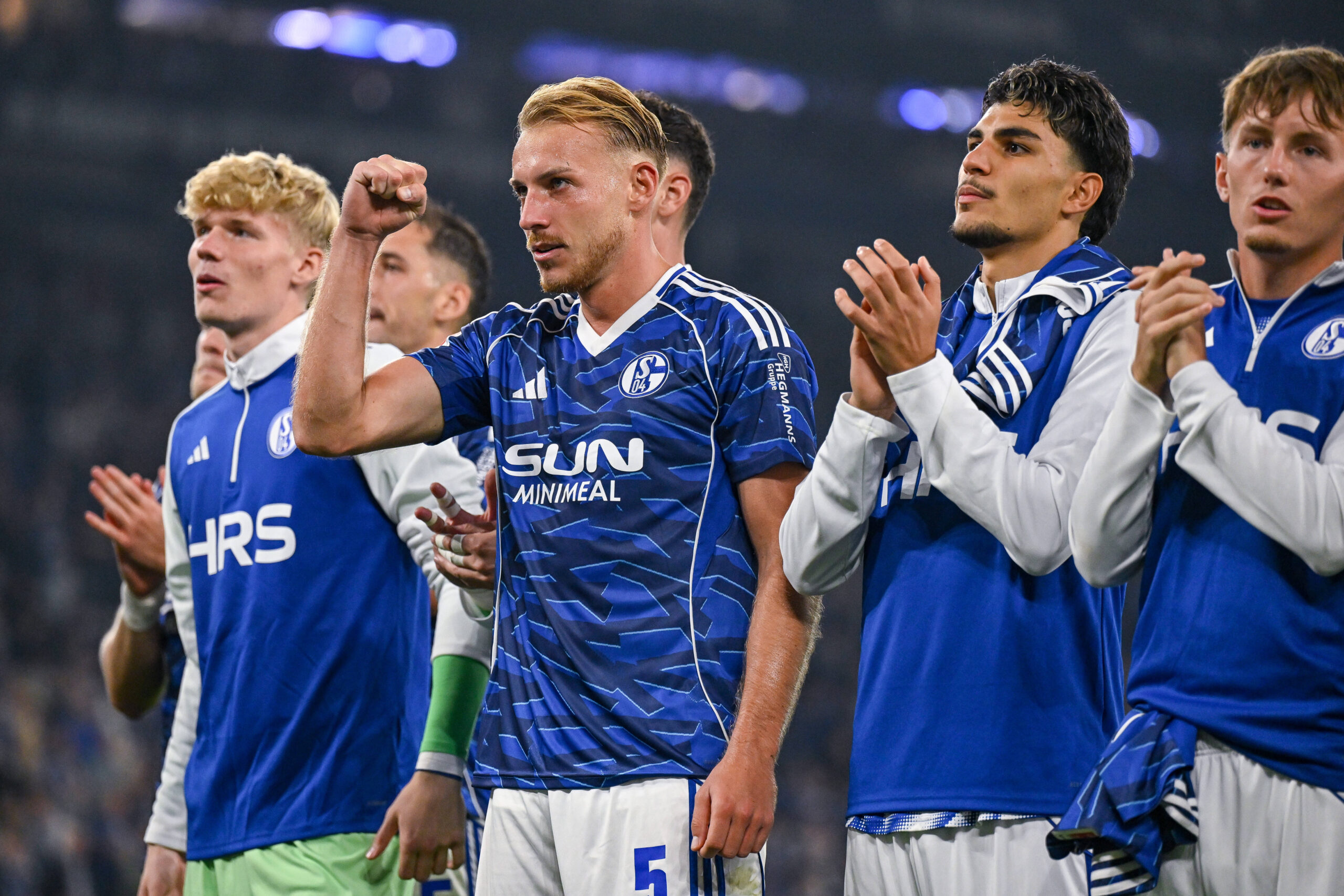 Johannes Siebeking, Timo Becker, Mertcan Ayhan und Max Grüger