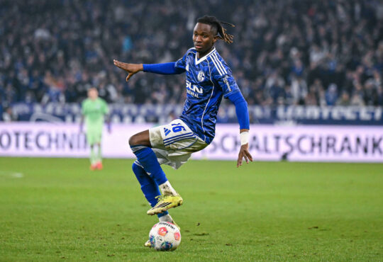 21.02.2026, Fussball, 2. Bundesliga, Saison 2025/2026, 23. Spieltag, FC Schalke 04 - 1. FC Magdeburg, Moussa Ndiaye FC Schalke 04 xRHR-FOTO/YYx *** 21 02 2026, Football, 2 Bundesliga, Season 2025 2026, Matchday 23, FC Schalke 04 1 FC Magdeburg, Moussa Ndiaye FC Schalke 04 xRHR PHOTO YYx Copyright: KROEGER/RHR-FOTOx RHR-FOTO/YY