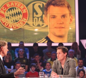 Wolf-Dieter Poschmann, Manuel Neuer und Benedikt Höwedes