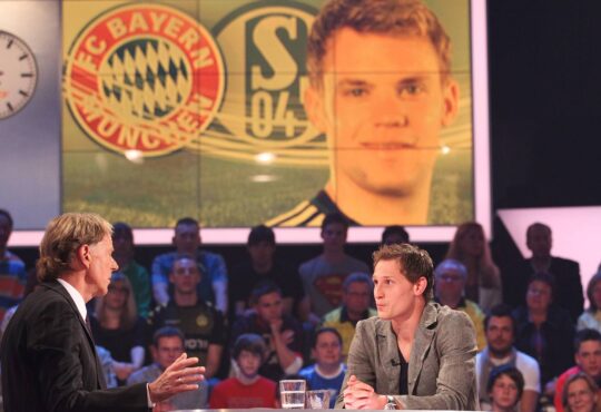 Wolf-Dieter Poschmann, Manuel Neuer und Benedikt Höwedes
